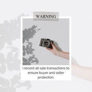 PSA | sales are video recorded